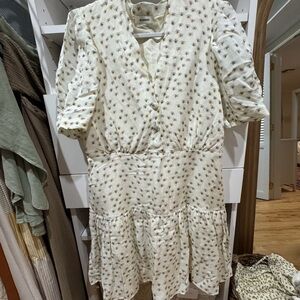 Sandro Cream Floral Dress